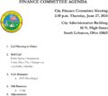 Icon of 2024.06.27 Finance Committee Meeting Agenda