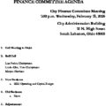 Icon of 2025.02.19 Finance Committee Meeting Agenda