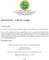 Icon of Job Posting  - Utility Clerk 020317